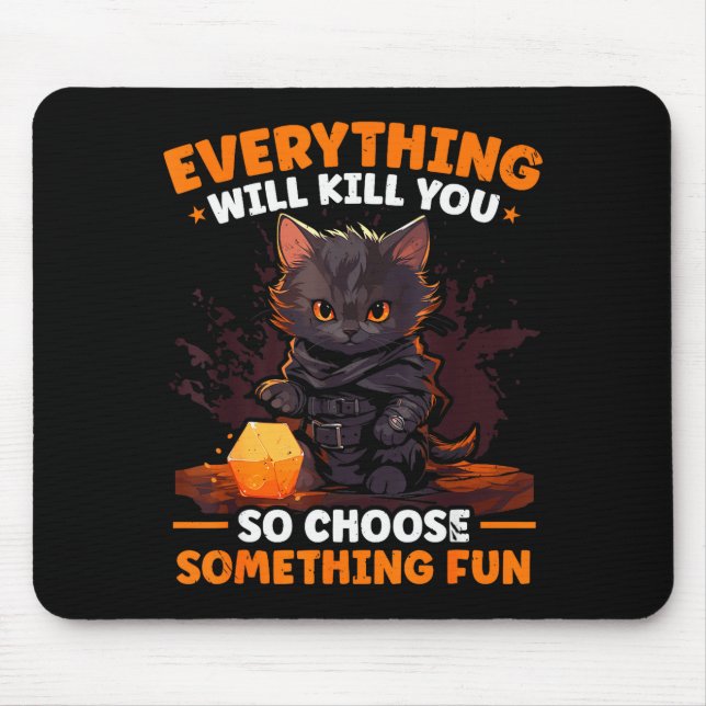 Rpg Gaming Role Playing D20 Tabletop Games Funny R Mouse Pad (Front)