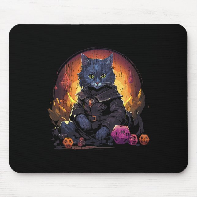 Rpg Gaming Role Playing D20 Tabletop Games Funny R Mouse Pad (Front)