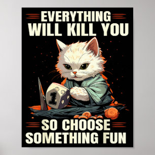 Rpg Gaming Role Playing D20 Tabletop Games Funny R Poster