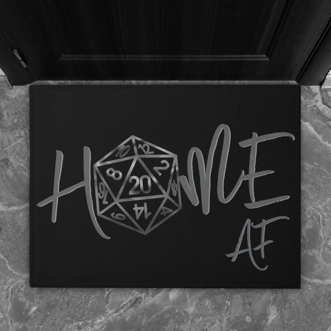 RPG Home AF | Old School Tabletop Role Player Dice Doormat (Creator Uploaded)