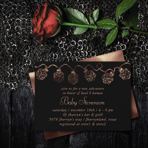 RPG Lights   Copper Tabletop PnP Role Player Dice Invitation