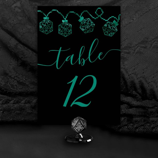 RPG Lights | Emerald Fantasy Tabletop Gamer Dice Table Number (Creator Uploaded)