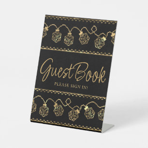 RPG Lights Gold Fantasy Tabletop Gamer Custom Pedestal Sign