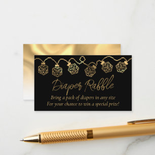 RPG Lights Gold Fantasy Tabletop Gamer Raffle Enclosure Card