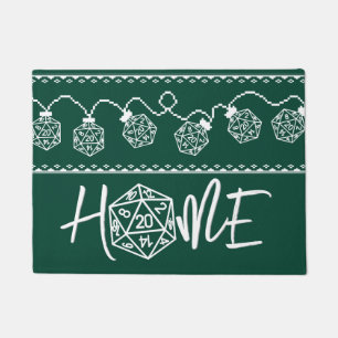 RPG Lights Green Fantasy Tabletop Gamer Dice Doormat