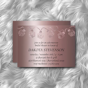 RPG Lights   Luxe Mauve Sheen Tabletop Role Player Invitation
