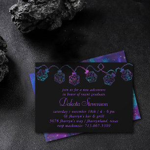 RPG Lights   Nebula Tabletop PnP Role Player Dice Invitation