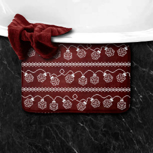 RPG Lights Red   Fantasy Tabletop Retro Gamer Dice Bath Mat