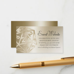 RPG Luxe   Gold Fantasy Tabletop Gamer Website Enclosure Card