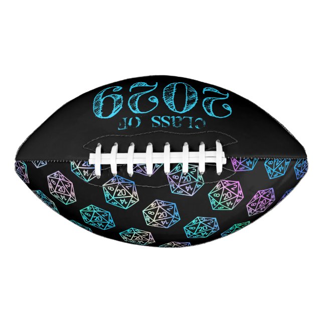 RPG Year | Holo Retro Tabletop Role Player Dice Football (Front)