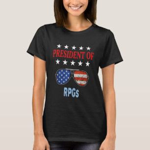 Rpgs Accessories Usa Flag Rpgs Saying T-Shirt