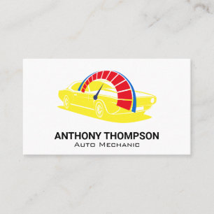 RPM Car Gauge Auto Business Card