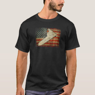 Rq 170 Sentinel Military Transport Airplane Flag T-Shirt