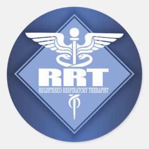 RRT Registered Respiratory Therapist Classic Round Sticker