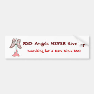 RSD Angels NEVER Give Up! Bumper Sticker