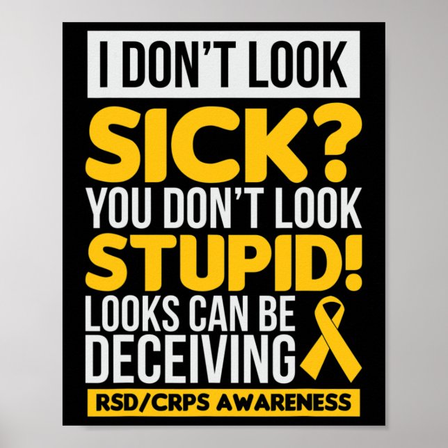 Rsd Awareness Crps Awareness Gift  Poster (Front)