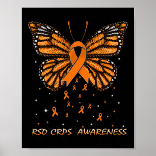 RSD CRPS Awareness Butterfly Poster