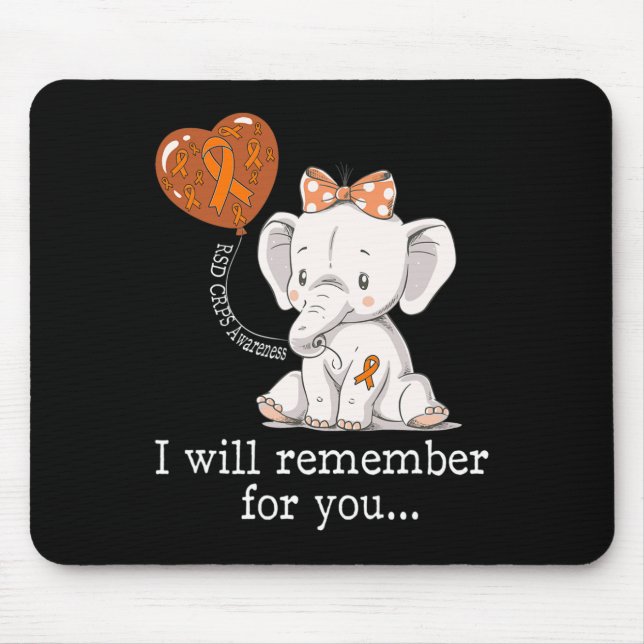 Rsd Crps Awareness Elephant  Mouse Pad (Front)