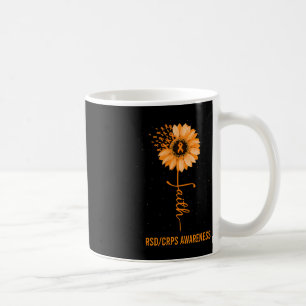 RSD CRPS Awareness Faith Daisy Flower Ribbon Coffee Mug