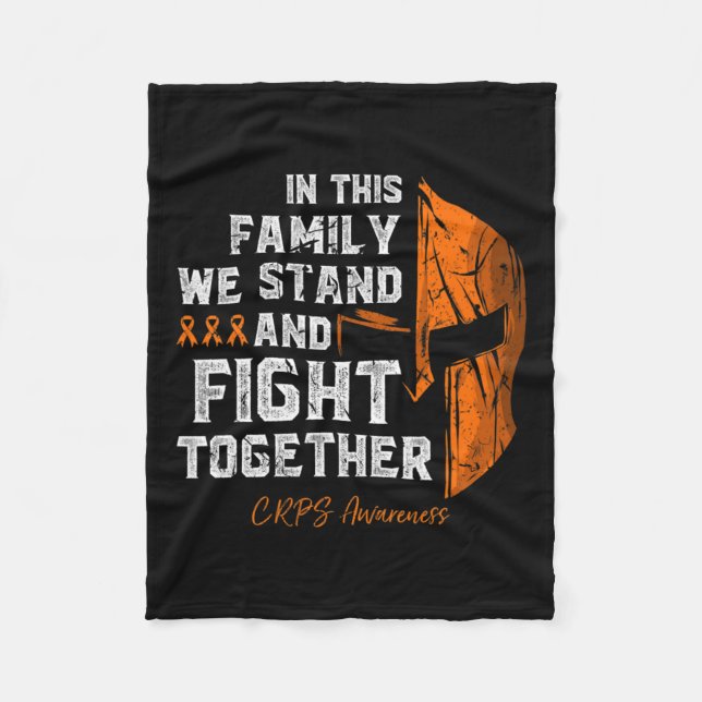 Rsd-crps Awareness Family Support Spartan Warrior  Fleece Blanket (Front)