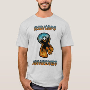 RSD/CRPS AWARENESS fire & ice ribbon T-Shirt