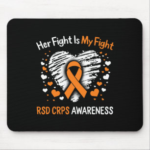 Rsd Crps Awareness Her Fight Orange Ribbon Complex Mouse Pad