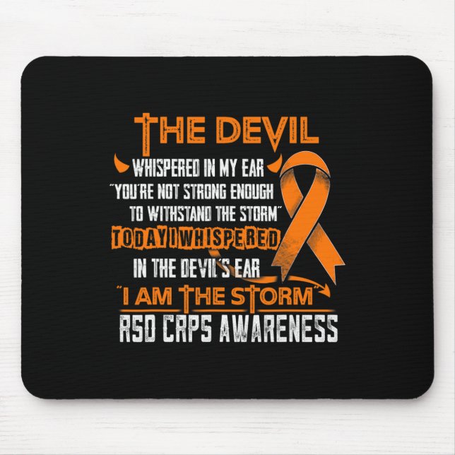 Rsd Crps Awareness I Am The Storm Devil  Mouse Pad (Front)