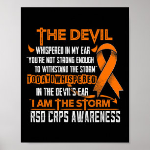 Rsd Crps Awareness I Am The Storm Devil  Poster