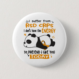 RSD CRPS Awareness Month Ribbon Gifts 6 Cm Round Badge