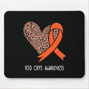 RSD CRPS Awareness Orange Ribbon Mouse Pad