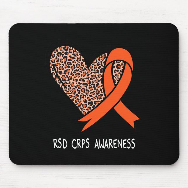 RSD CRPS Awareness Orange Ribbon  Mouse Pad (Front)