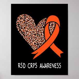 Rsd Crps Awareness Orange Ribbon Poster