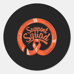 Rsd Crps Awareness Ribbon Support Squad  Classic Round Sticker