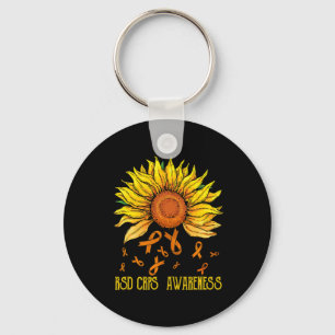 Rsd Crps Awareness Sunflower Key Ring