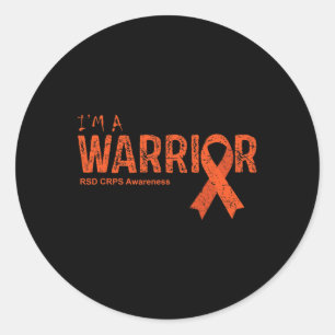 Rsd Crps Awareness Warrior  Classic Round Sticker