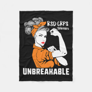 Rsd Crps Awareness Warrior Complex Regional Strong Fleece Blanket