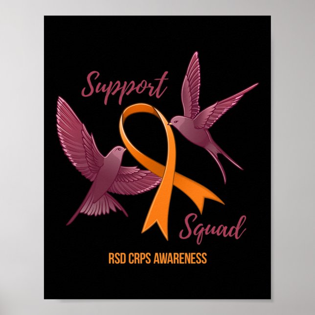 RSD CRPS Awareness Warrior Survivor Support Squad  Poster (Front)