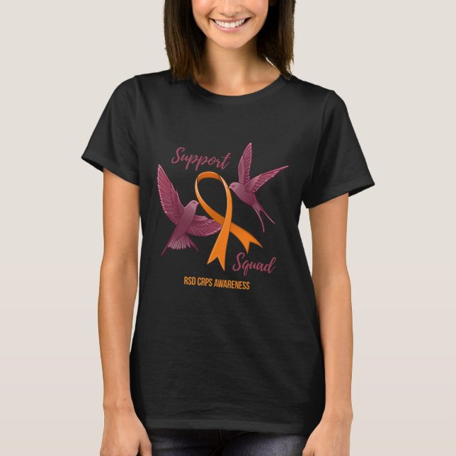 Rsd Crps Awareness Warrior Survivor Support Squad  T-Shirt (Front)