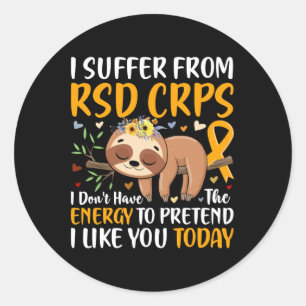 Rsd Crps Complex Regional Pain Syndrome Awareness  Classic Round Sticker