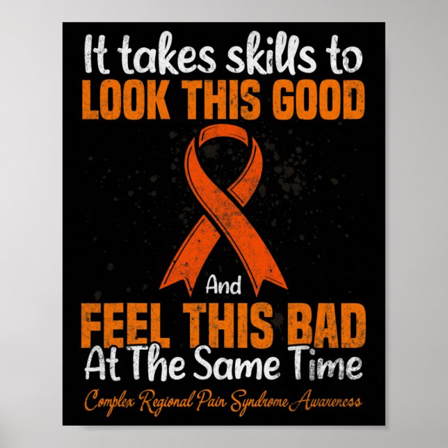 Rsd Crps Complex Regional Pain Syndrome Awareness  Poster (Front)