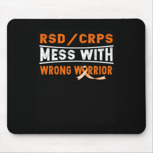 RSD CRPS MESS WITH THE WRONG WARRIOR MOUSE PAD