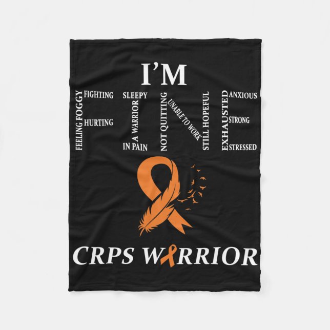 Rsd Crps Warrior  Fleece Blanket (Front)