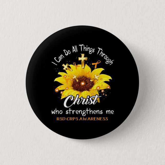 Rsd Crps Warrior I Can Do All  6 Cm Round Badge (Front)