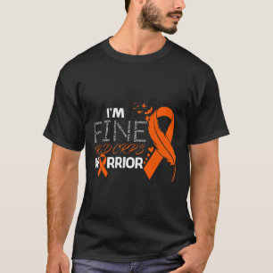 Rsd Crps Warrior I'm Fine Feather  T-Shirt