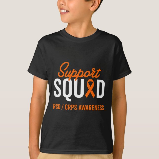 RSD CRPS Warrior Survivor Awareness Support Squad  T-Shirt (Front)