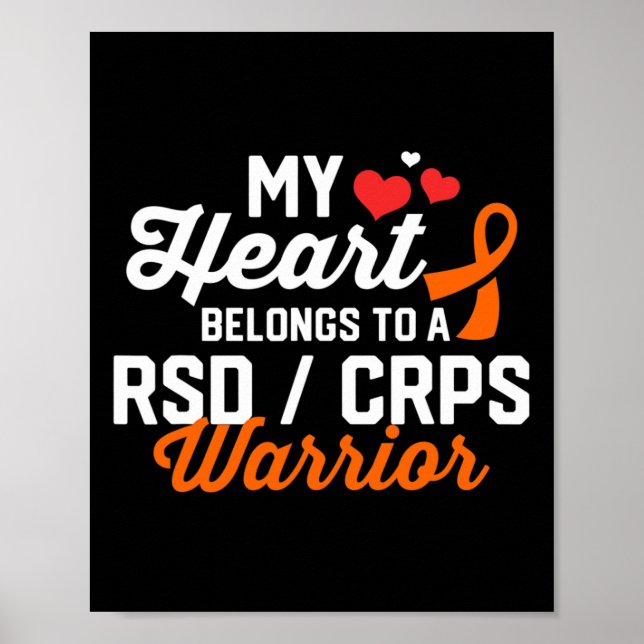Rsd Crps Warrior Survivor Support Awareness Recove Poster (Front)