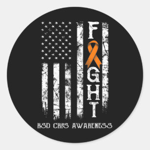 Rsd Crps Warrior Us Flag Classic Round Sticker