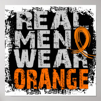 RSD Real Men Wear Orange Poster