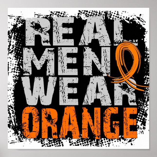 RSD Real Men Wear Orange Poster (Front)