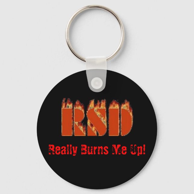 RSD, Really Burns Me Up! Key Ring (Front)